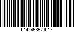 Código de barras (EAN, GTIN, SKU, ISBN): '0143456579017'