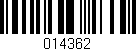 Código de barras (EAN, GTIN, SKU, ISBN): '014362'