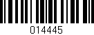 Código de barras (EAN, GTIN, SKU, ISBN): '014445'