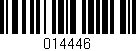 Código de barras (EAN, GTIN, SKU, ISBN): '014446'