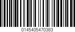 Código de barras (EAN, GTIN, SKU, ISBN): '0145405470383'