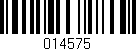 Código de barras (EAN, GTIN, SKU, ISBN): '014575'