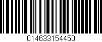 Código de barras (EAN, GTIN, SKU, ISBN): '014633154450'