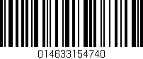 Código de barras (EAN, GTIN, SKU, ISBN): '014633154740'