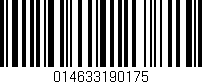 Código de barras (EAN, GTIN, SKU, ISBN): '014633190175'