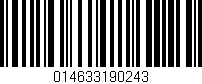 Código de barras (EAN, GTIN, SKU, ISBN): '014633190243'