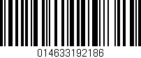 Código de barras (EAN, GTIN, SKU, ISBN): '014633192186'