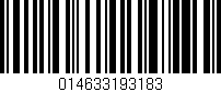 Código de barras (EAN, GTIN, SKU, ISBN): '014633193183'