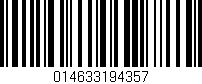 Código de barras (EAN, GTIN, SKU, ISBN): '014633194357'