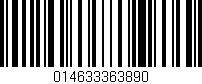 Código de barras (EAN, GTIN, SKU, ISBN): '014633363890'