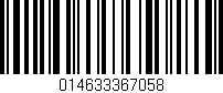 Código de barras (EAN, GTIN, SKU, ISBN): '014633367058'
