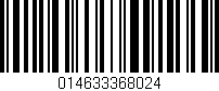 Código de barras (EAN, GTIN, SKU, ISBN): '014633368024'