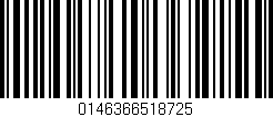 Código de barras (EAN, GTIN, SKU, ISBN): '0146366518725'