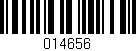 Código de barras (EAN, GTIN, SKU, ISBN): '014656'