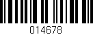 Código de barras (EAN, GTIN, SKU, ISBN): '014678'