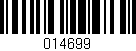 Código de barras (EAN, GTIN, SKU, ISBN): '014699'