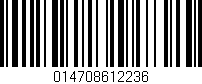 Código de barras (EAN, GTIN, SKU, ISBN): '014708612236'