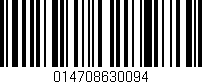 Código de barras (EAN, GTIN, SKU, ISBN): '014708630094'