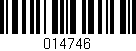 Código de barras (EAN, GTIN, SKU, ISBN): '014746'