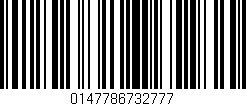 Código de barras (EAN, GTIN, SKU, ISBN): '0147786732777'