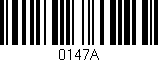 Código de barras (EAN, GTIN, SKU, ISBN): '0147A'