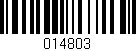 Código de barras (EAN, GTIN, SKU, ISBN): '014803'