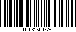 Código de barras (EAN, GTIN, SKU, ISBN): '0148625806758'