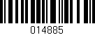 Código de barras (EAN, GTIN, SKU, ISBN): '014885'