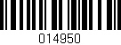 Código de barras (EAN, GTIN, SKU, ISBN): '014950'
