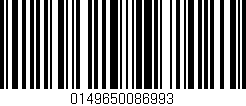 Código de barras (EAN, GTIN, SKU, ISBN): '0149650086993'