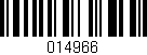 Código de barras (EAN, GTIN, SKU, ISBN): '014966'