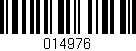 Código de barras (EAN, GTIN, SKU, ISBN): '014976'