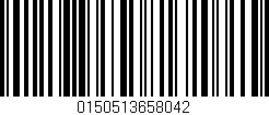 Código de barras (EAN, GTIN, SKU, ISBN): '0150513658042'
