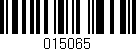 Código de barras (EAN, GTIN, SKU, ISBN): '015065'