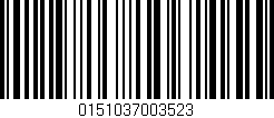 Código de barras (EAN, GTIN, SKU, ISBN): '0151037003523'