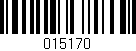 Código de barras (EAN, GTIN, SKU, ISBN): '015170'