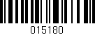 Código de barras (EAN, GTIN, SKU, ISBN): '015180'
