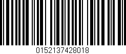 Código de barras (EAN, GTIN, SKU, ISBN): '0152137428018'