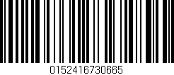 Código de barras (EAN, GTIN, SKU, ISBN): '0152416730665'