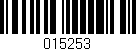 Código de barras (EAN, GTIN, SKU, ISBN): '015253'