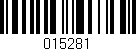 Código de barras (EAN, GTIN, SKU, ISBN): '015281'