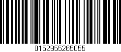 Código de barras (EAN, GTIN, SKU, ISBN): '0152955265055'