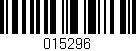 Código de barras (EAN, GTIN, SKU, ISBN): '015296'