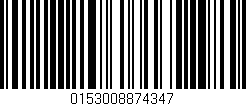 Código de barras (EAN, GTIN, SKU, ISBN): '0153008874347'