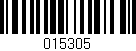 Código de barras (EAN, GTIN, SKU, ISBN): '015305'