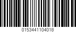 Código de barras (EAN, GTIN, SKU, ISBN): '0153441104018'