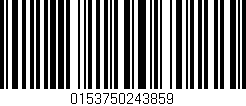 Código de barras (EAN, GTIN, SKU, ISBN): '0153750243859'