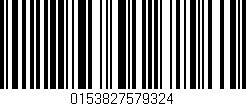 Código de barras (EAN, GTIN, SKU, ISBN): '0153827579324'