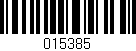 Código de barras (EAN, GTIN, SKU, ISBN): '015385'