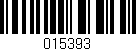 Código de barras (EAN, GTIN, SKU, ISBN): '015393'